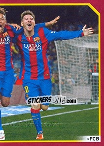 Cromo Goal Celebration - FC Barcelona 2014-2015 - Panini