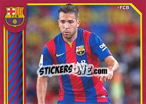 Cromo Jordi Alba in action - FC Barcelona 2014-2015 - Panini