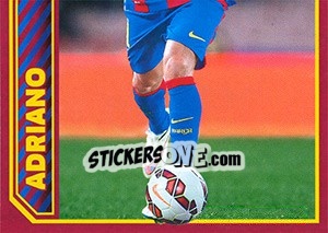 Cromo Adriano Correia in action - FC Barcelona 2014-2015 - Panini