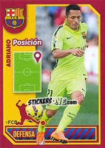 Figurina Adriano Correia (Position) - FC Barcelona 2014-2015 - Panini