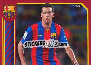 Figurina Sergio in action - FC Barcelona 2014-2015 - Panini