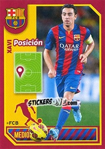 Sticker Xavi (Position) - FC Barcelona 2014-2015 n. 114 - Panini