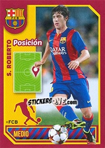 Figurina S. Roberto (Position) - FC Barcelona 2014-2015 - Panini
