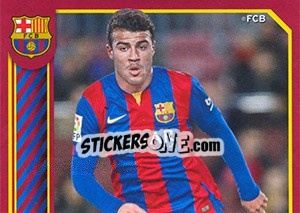 Sticker Rafinha in action - FC Barcelona 2014-2015 - Panini