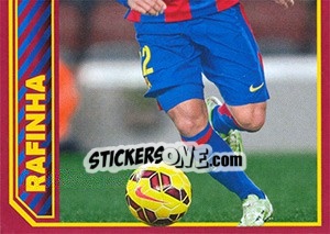 Figurina Rafinha in action - FC Barcelona 2014-2015 - Panini