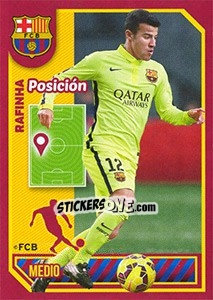 Sticker Rafinha (Position) - FC Barcelona 2014-2015 n. 130 - Panini
