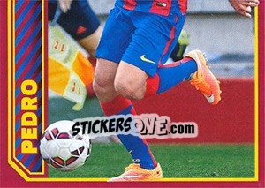 Sticker Pedro in action - FC Barcelona 2014-2015 n. 133 - Panini