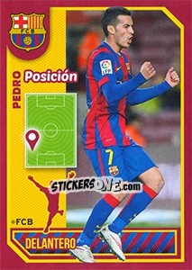 Figurina Pedro (Position) - FC Barcelona 2014-2015 - Panini