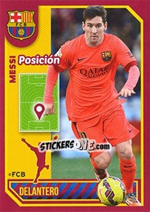 Sticker Messi (Position) - FC Barcelona 2014-2015 n. 140 - Panini