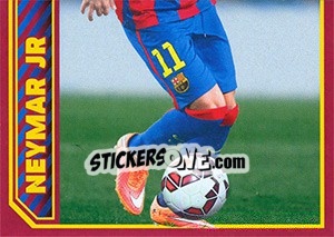 Figurina Neymar Jr in action - FC Barcelona 2014-2015 - Panini