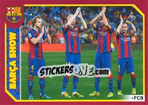 Sticker Goal Celebration - FC Barcelona 2014-2015 n. 153 - Panini