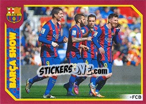 Sticker Goal Celebration - FC Barcelona 2014-2015 n. 155 - Panini