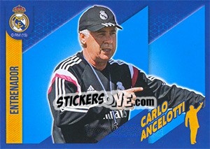 Sticker Carlo Ancelotti - Real Madrid 2014-2015 - Panini