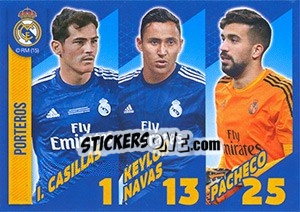 Sticker I.Casillas / Keylor Navas / Pacheco