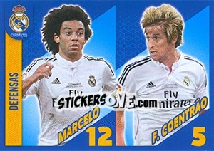 Sticker Marcelo / F.Coentrao - Real Madrid 2014-2015 n. 12 - Panini