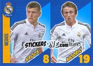 Sticker Kroos / Modric - Real Madrid 2014-2015 n. 14 - Panini