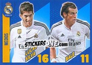 Sticker Lucas Silva / Bale - Real Madrid 2014-2015 n. 15 - Panini