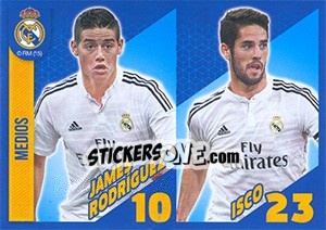Sticker James Rodriguez / Isco - Real Madrid 2014-2015 n. 16 - Panini