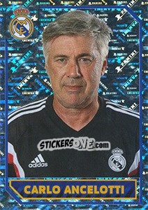 Sticker Carlo Ancelotti (Portrait) - Real Madrid 2014-2015 n. 19 - Panini