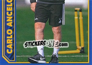 Figurina Carlo Ancelotti in action - Real Madrid 2014-2015 - Panini