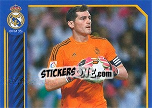 Sticker Iker Casillas in action - Real Madrid 2014-2015 n. 24 - Panini