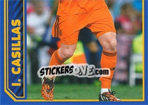 Sticker Iker Casillas in action - Real Madrid 2014-2015 n. 25 - Panini