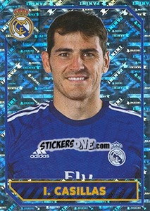 Sticker Iker Casillas (Portrait) - Real Madrid 2014-2015 n. 26 - Panini