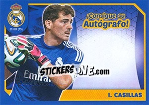 Sticker Iker Casillas (Autografo) - Real Madrid 2014-2015 - Panini