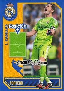 Sticker Iker Casillas (Position) - Real Madrid 2014-2015 n. 28 - Panini