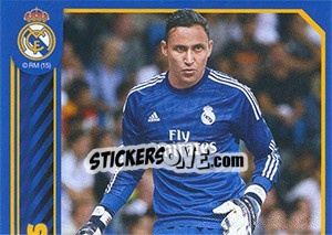 Cromo Keylor Navas in action - Real Madrid 2014-2015 - Panini