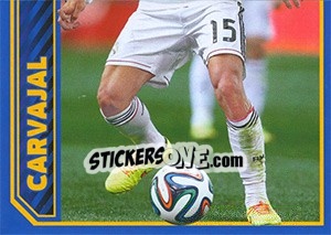 Sticker Daniel Carvajal in action - Real Madrid 2014-2015 n. 41 - Panini