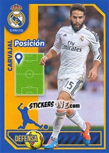 Sticker Daniel Carvajal (Position) - Real Madrid 2014-2015 n. 42 - Panini