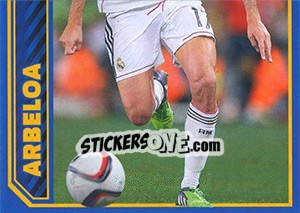 Sticker Alvaro Arbeloa in action - Real Madrid 2014-2015 - Panini