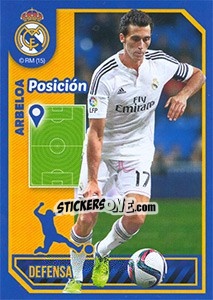 Sticker Alvaro Arbeloa (Position) - Real Madrid 2014-2015 - Panini