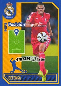 Sticker Pepe (Position) - Real Madrid 2014-2015 n. 52 - Panini