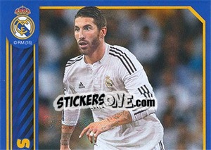 Sticker Sergio Ramos in action - Real Madrid 2014-2015 n. 54 - Panini