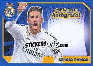 Figurina Sergio Ramos (Autografo) - Real Madrid 2014-2015 - Panini