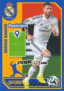 Sticker Sergio Ramos (Position) - Real Madrid 2014-2015 n. 58 - Panini