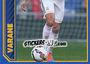 Sticker Raphael Varane in action - Real Madrid 2014-2015 n. 61 - Panini