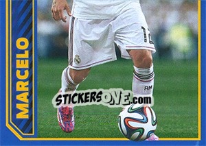 Sticker Marcelo in action - Real Madrid 2014-2015 n. 71 - Panini