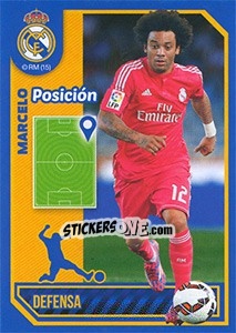 Sticker Marcelo (Position) - Real Madrid 2014-2015 n. 72 - Panini