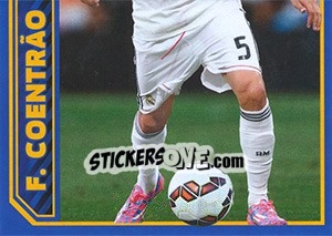 Sticker Fabio Coentrao in action - Real Madrid 2014-2015 - Panini