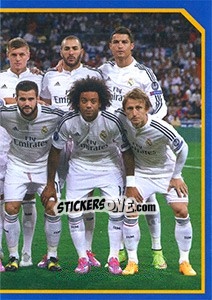 Sticker Team shot (In white equip) - Real Madrid 2014-2015 n. 80 - Panini