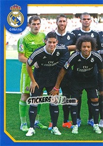 Sticker Team shot (In black equip) - Real Madrid 2014-2015 n. 86 - Panini