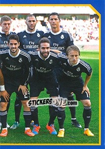 Sticker Team shot (In black equip) - Real Madrid 2014-2015 n. 87 - Panini