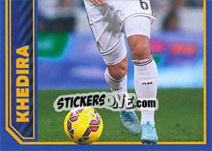 Figurina Sami Khedira in action - Real Madrid 2014-2015 - Panini