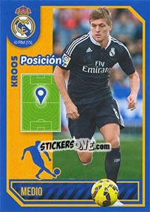 Sticker Toni Kroos (Position) - Real Madrid 2014-2015 n. 104 - Panini
