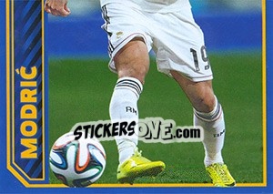 Sticker Luka Modric in action - Real Madrid 2014-2015 n. 107 - Panini