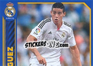 Figurina James Rodriguez in action - Real Madrid 2014-2015 - Panini