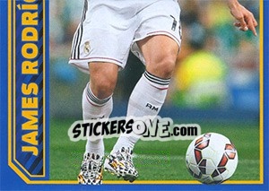 Sticker James Rodriguez in action - Real Madrid 2014-2015 n. 123 - Panini